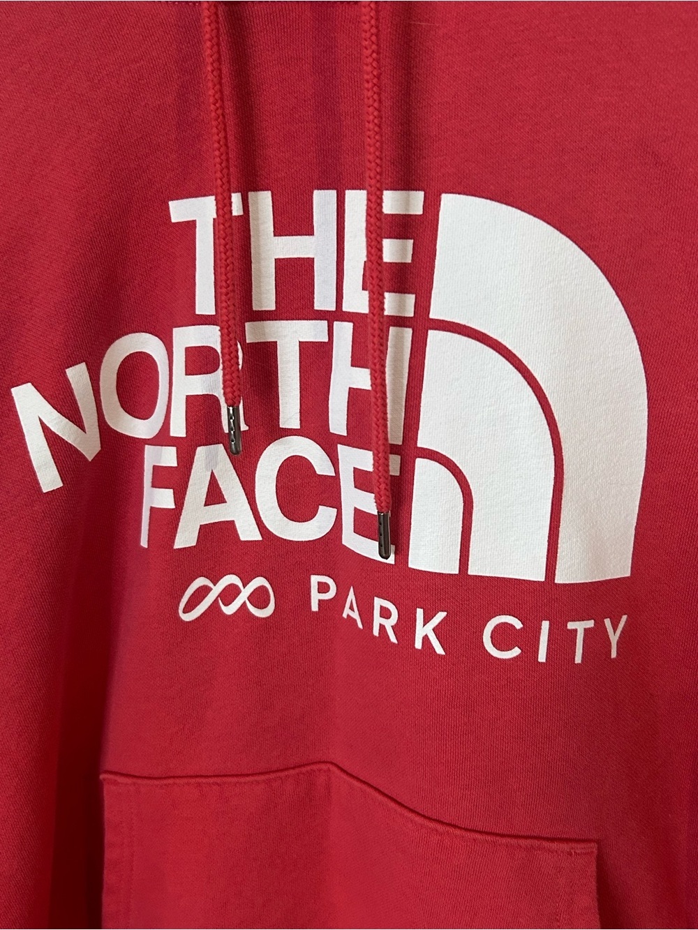 The North Face Men's Half Dome Pullover Park City Hoodie Red Medium - Picture 4 of 8